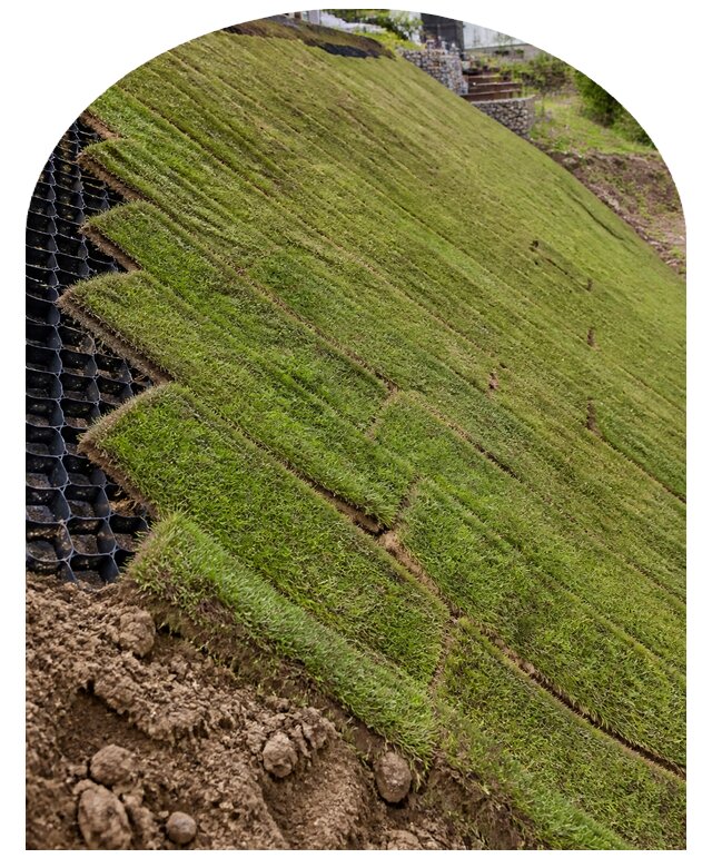 Газон на склоне под ключ в Уфе по цене от 6679 р. | Метпроект-Уфа